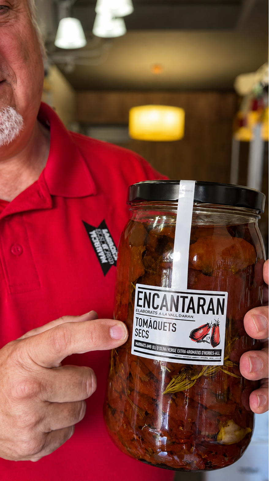 Tarro Encantaran de tomàquets secs de la Vall d'Aran en Gourmet Altafulla